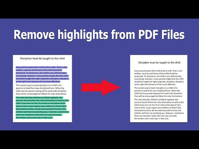 How to remove highlights from PDF Files using Nitro Pro