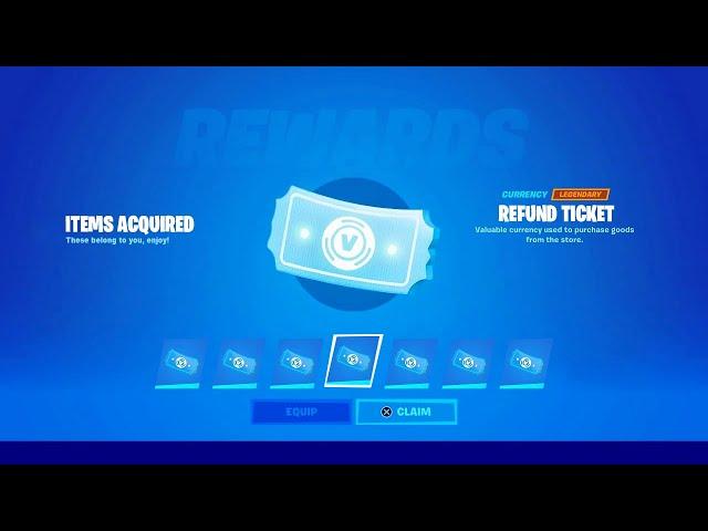 UNLIMITED REFUND TICKET GLITCH in FORTNITE!