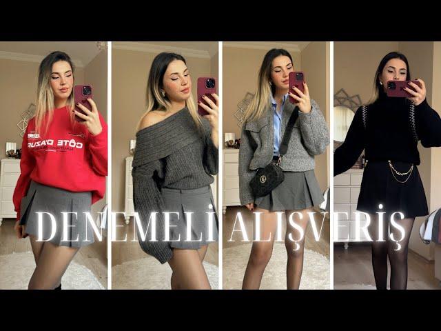 DENEMELİ ALIŞVERİŞ - ZARA - BERSHKA - MANGO - İNDİTEX İNDİRİMLERİ - KUTU AÇILIMI - KOMBİN ÖNERİSİ