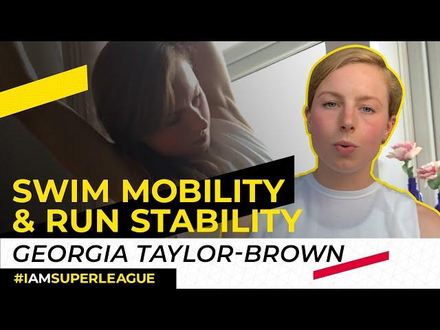 Swim mobility & run stability exercises with Pro Triathlete // Georgia Taylor-Brown // Tri Training