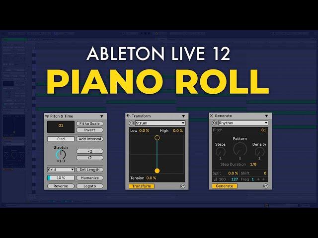 How to Use Piano Roll in Ableton Live 12 - New Features Revealed