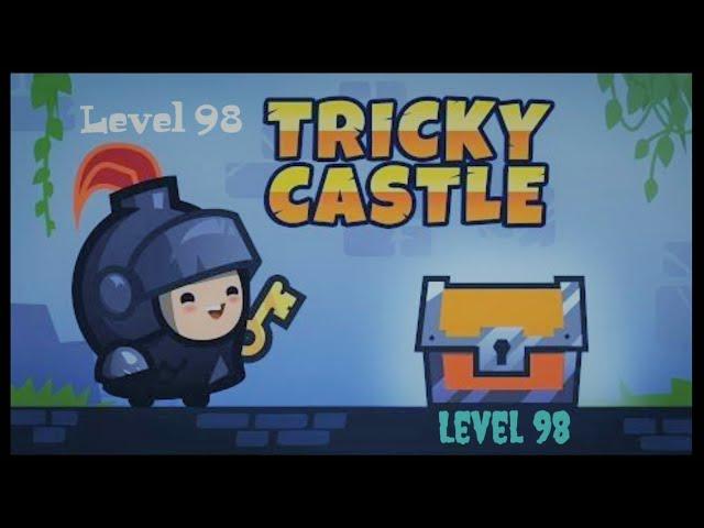 Tricky Castle Walkthrough (Gameplay) Level 98 | All Bats and Stars | Fastest Way