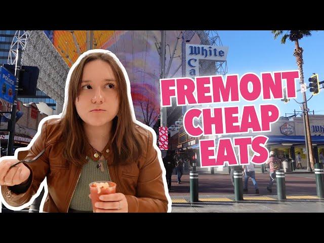 What cheap food and drinks can $20 buy you on Fremont Street?