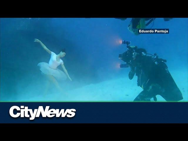 Montrealer breaks record for deepest underwater model photoshoot