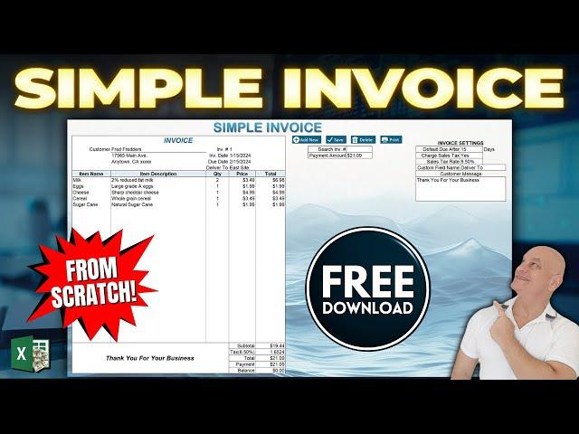 How To Create A Simple Invoice From Scratch In Excel