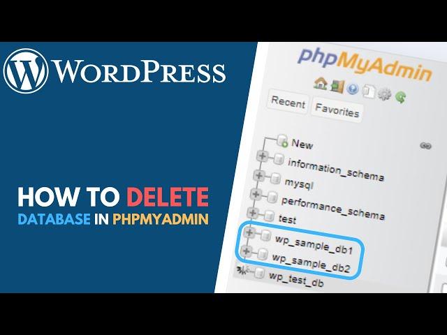 WordPress: How to Delete a Database in phpMyAdmin