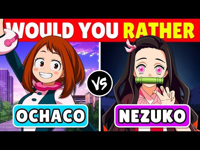 ️ WOULD YOU RATHER..? WAIFU Edition  | 40 IMPOSSIBLE CHOICES