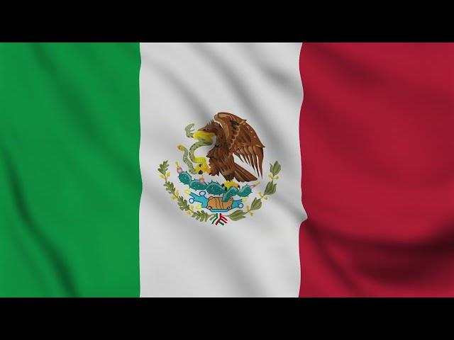 Mexico Flag Animation | Mexico Flag Waving Full Screen Animation - 4K Green Screen Flag #MexicoFlag