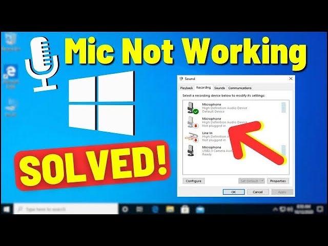 How to Fix Microphone Not Working on Windows 10 (2024)