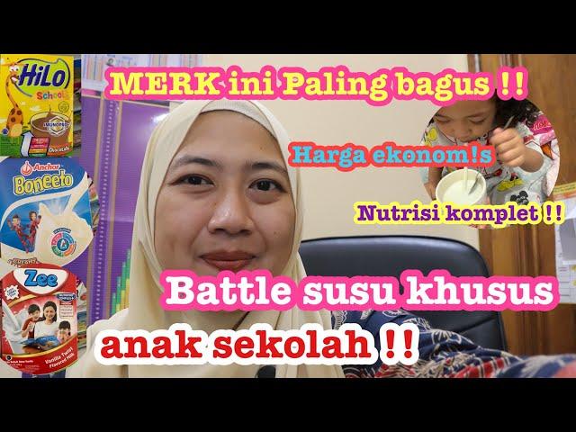 BATTLE SUSU FORMULA BONEETO Vs ZEE Vs HILO SCHOOL! PERSAMAAN DAN PERBEDAAN SUSU PENINGGI BADAN ANAK!