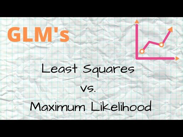 GLM Intro - 2 - Least Squares vs. Maximum Likelihood