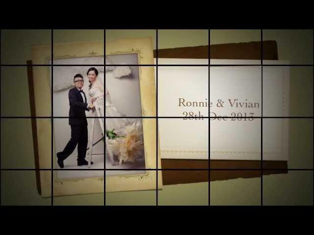 Ronnie & Vivian Photos Slides for Wedding Dinner Entrance