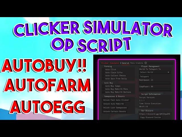 Clicker Simulator Script Pastebin 2022