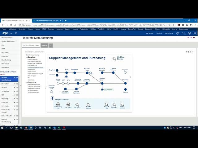 Sage X3 Purchasing Demonstration