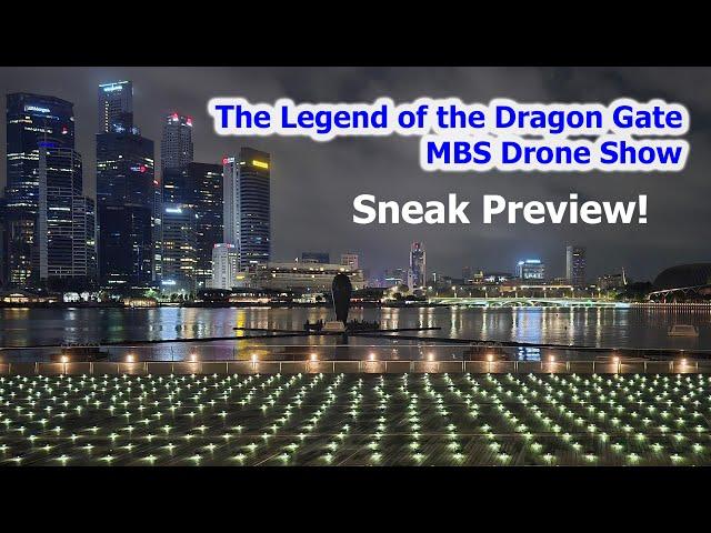 The Legend Of The Dragon Gate Drone Show MBS Singapore (Sneak Preview)