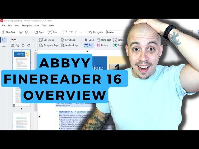 Abbyy Finereader 16 | Overview of OCR Editor