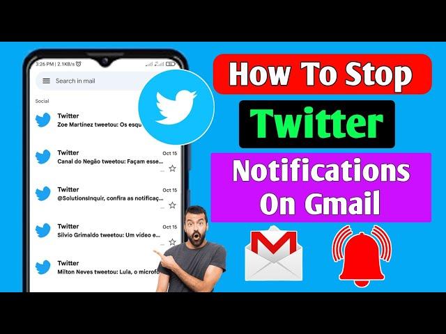 How To Stop Twitter Notifications On Gmail (2022) | Turn Off Twitter Email Notifications