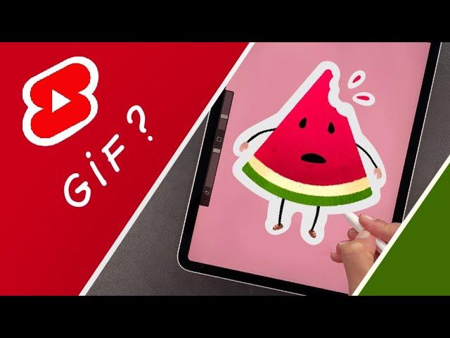 How to Create an Animated GIF in Procreate #shorts