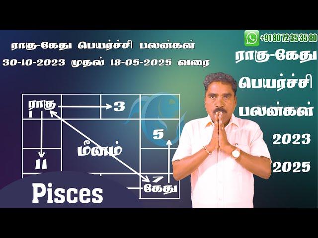 மீனம் ராசி ராகு-கேது பெயர்ச்சி பலன்கள் | Pisces Rahu-Ketu Benefits | 2023-2025 | @RKAstrologer