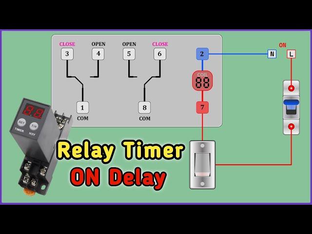 How Time Delay Relay Works (ON Delay)