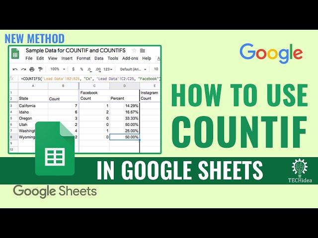 How to Use CountIf in Google Sheets 2024 [New Method]