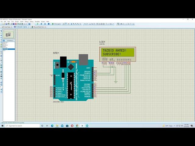 Arduino LCD Display Proteus - Arduino Proteus Simulation tutorial