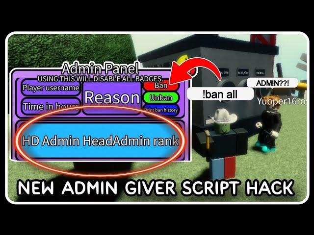 [ NEW ] Admin Panel Script Hack - ROBLOX SCRIPTS - Kick All, Ban All, Head Admin Giver