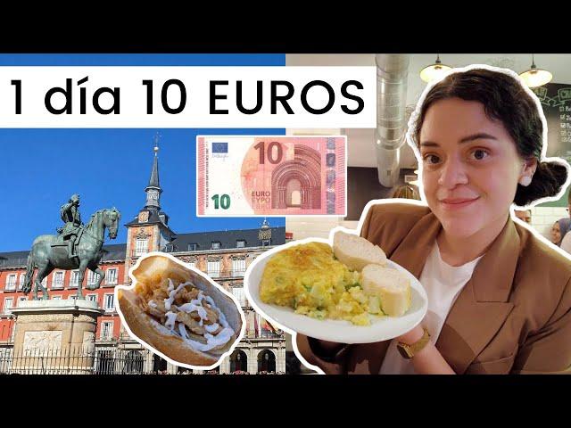 Gasto sólo 10 EUROS en un día en MADRID: qué comer y a dónde ir