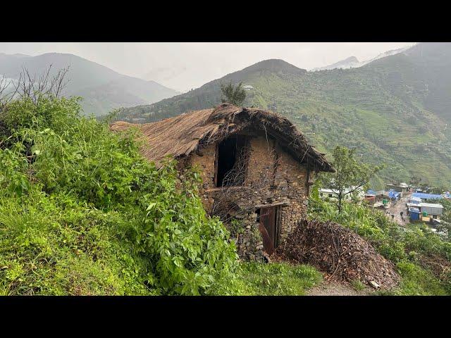 Best Rural Life in the Barekot Mountains in Nepal I How people Live in Rainy Day I Gobinda Rohan