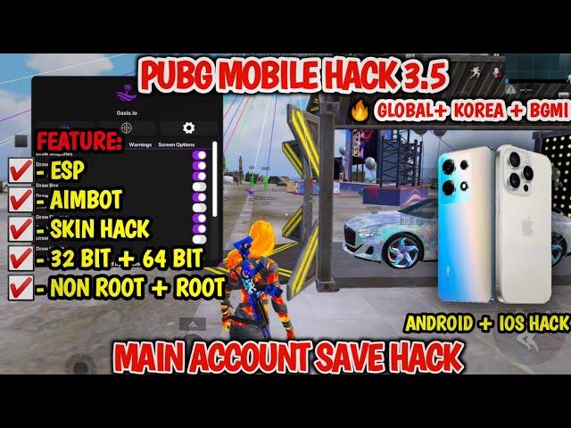 Pubg Mobile hack 3.5 ( New 3.5 Version Inbuilt Esp Mod ) | Pubg Mobile Gl+Kr Hack | Pubg 3.5 Hack