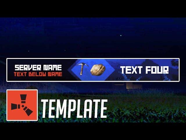 RUST Server Banner Template | Created in After Effects CC