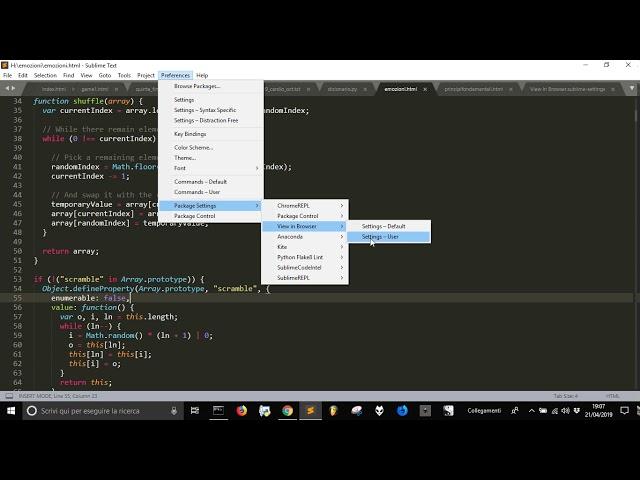 Sublime text and View in the browser... chrome
