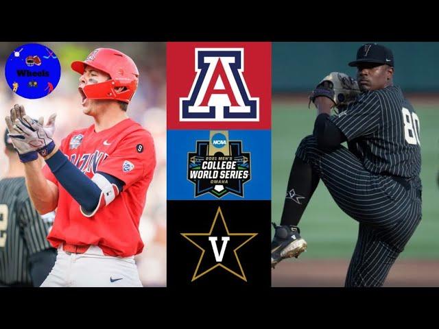 #5 Arizona v #4 Vanderbilt (AMAZING GAME!) | College World Series | 2021 College Baseball Highlights