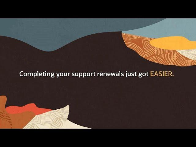 My Support Renewals: Manage & Renew your Oracle Premier Support Online