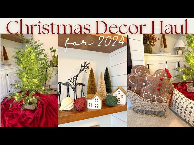 CHRISTMAS DECOR HAUL 2024 | Christmas Decor Ideas for 2024 | New Christmas Decor