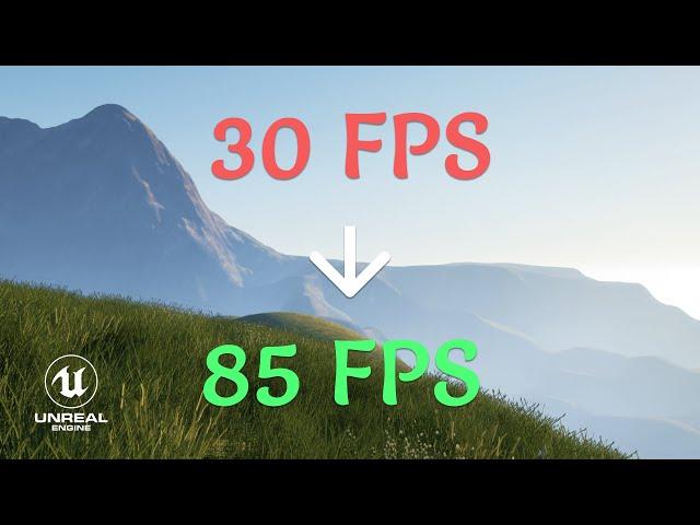 Fix UE5 Grass Render Performance (30 FPS to 85 FPS) with Shadow Maps Method