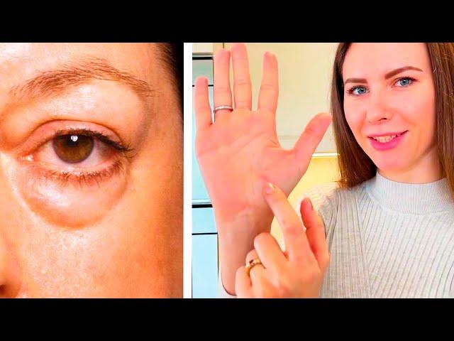 SWELLING? BAGS under your eyes? THESE 3 exercises will help you!