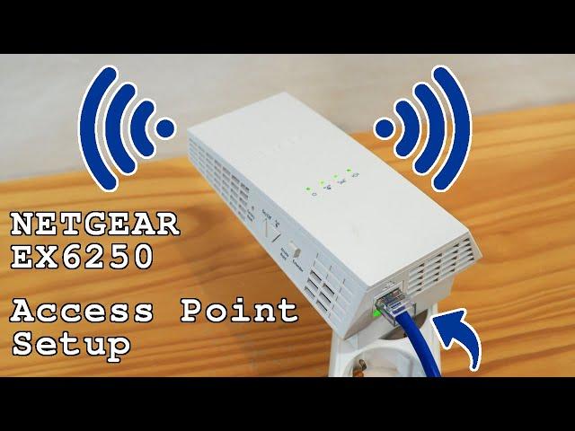 Netgear EX6250 Wi-Fi extender dual band • Access point mode setup