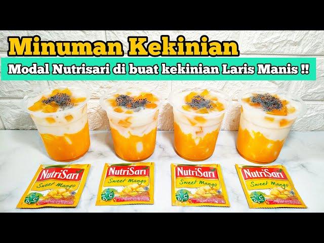 MODAL NUTRISARI DIBUAT KEKINIAN LARIS MANIS‼️IDE JUALAN MINUMAN KEKINIAN MODAL KECIL | ES NUTRISARI