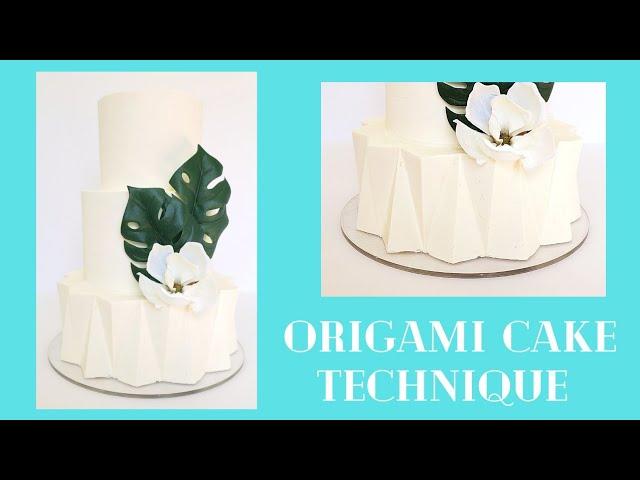 Origami Cake Tutorial | Cake Decorating Tutorial | New Cake Trends