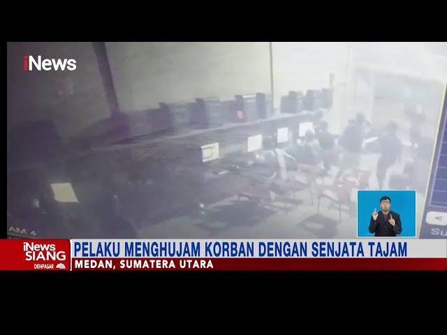 Aksi Pembacokan dengan Sajam Terjadi di Warnet di Medan, Sumut #iNewsSiang 09/10