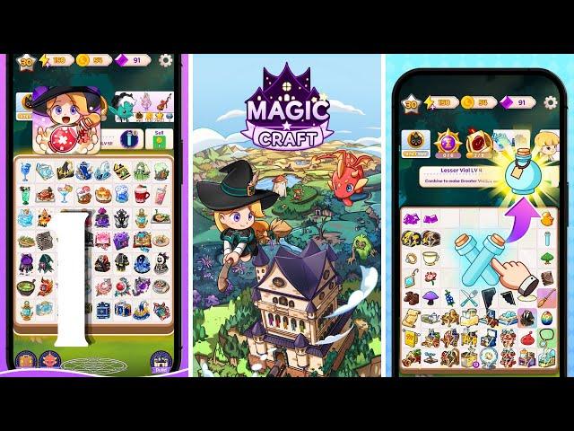 Magic Craft - Merge Tycoon Gameplay Walkthrough Part 1 - Level 1 ~ 6 (Android, IOS)