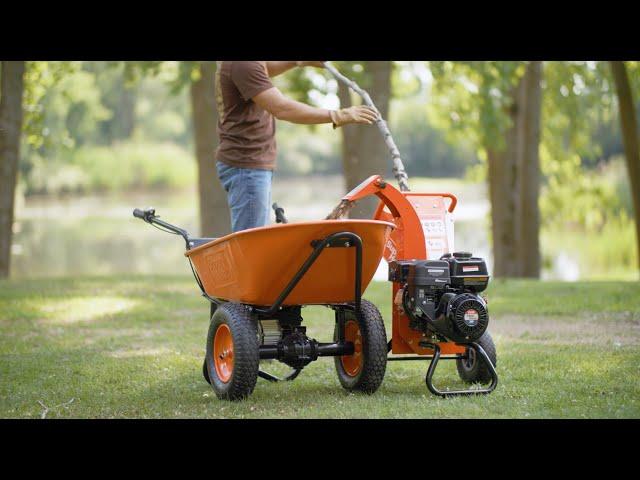 The SuperHandy Mini Chipper Shreds 3" Branches with Ease!