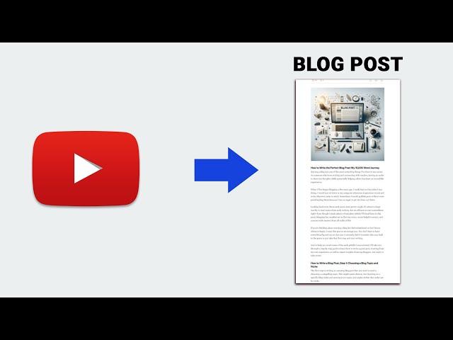 Convert YouTube Videos into Engaging Blog Posts with These Free AI Tools