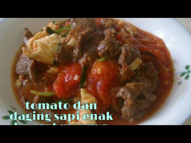 Daging sapi masak tomat/Simple chinese food