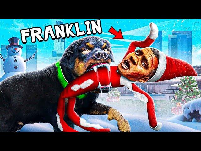 Franklin Becomes ELF ON THE SHELF in GTA 5