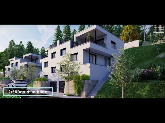 1.35 Mio. Neubau Projekt: Doppel-Einfamilienhaus mit unverbaubarer Aussicht bei Luzern, Malters