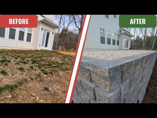 3-Day Backyard Transformation with Stunning Retaining Wall | Decorative Gravel By Brooks Landscaping