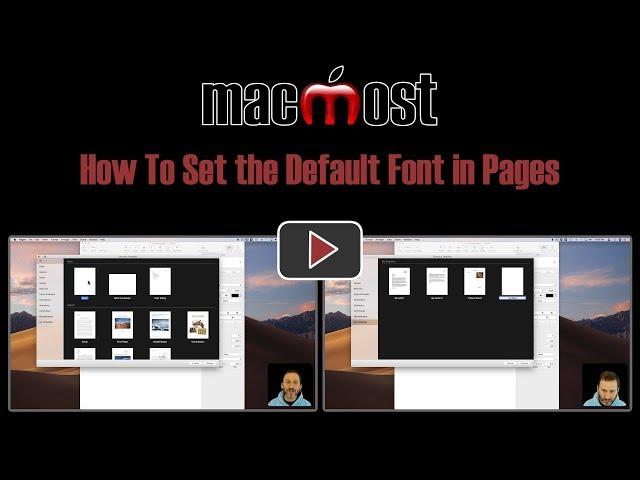 How To Set the Default Font in Pages (#1788)