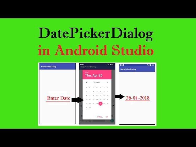 how to display date picker dialog in android